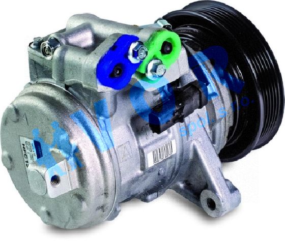 kompresor DENSO 10PA17E, OE M55116144AE, 12V, spojka 136 mm POLY V