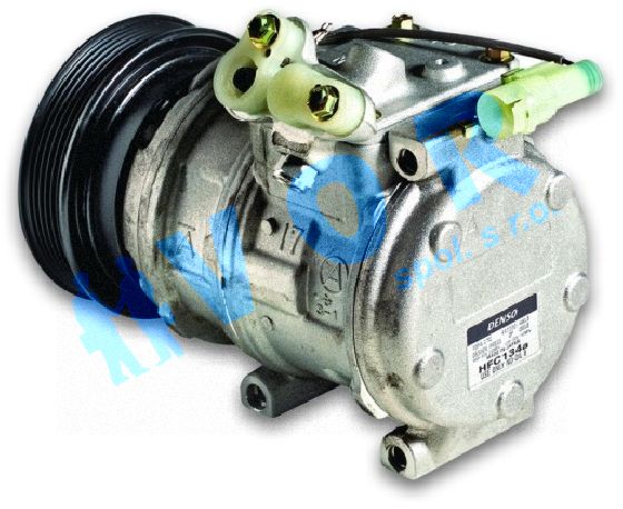 kompresor DENSO 10PA17C, OEM AWR1458, 12V, spojka 126 mm POLY V6,