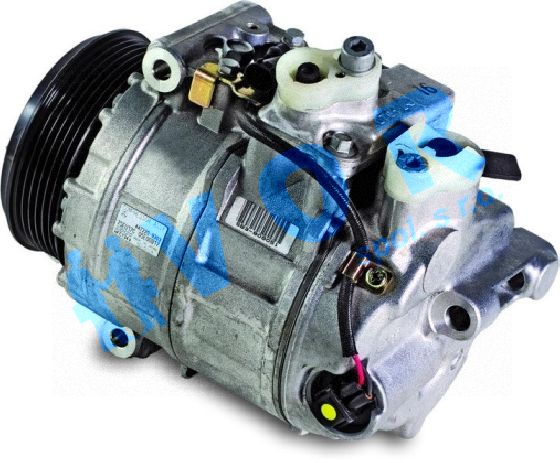 kompresor DENSO 7SEU16C, OEM 0012301611, 12V, spojka 110 mm POLY V