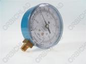 Manometer nízkotlakový suchý Wigam, 80 mm, R600a, 1/8