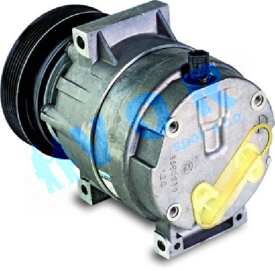 kompresor GM HARRISON V5, OEM 8200024397, 12V, spojka 130 mm POLY