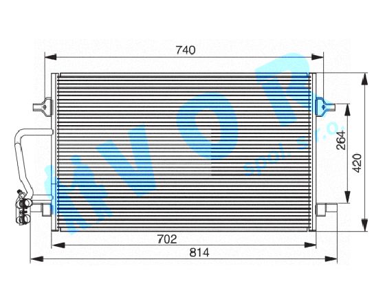 Kondenzator OEM 4D0260401A/400260401A Audi A8 (4D2,4D8)