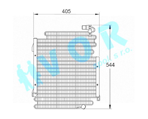 Kondenzator OEM 8A0260403AC Audi 80 (8C, B4) 2.3E