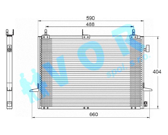 Kondenzator OEM 7286932/95GW19710AC Ford Scorpio II (GFR, GGR)