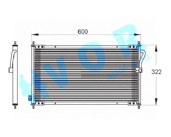 Kondenzator OEM 80110-SC1-A11 Honda Accord IV (CB3, CB7)