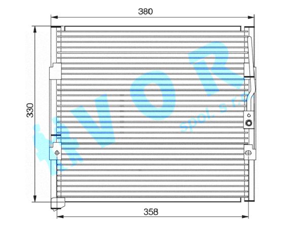 Kondenzator OEM 80110-SR1-A23 Honda Civic IV Fastback (MA,MB)