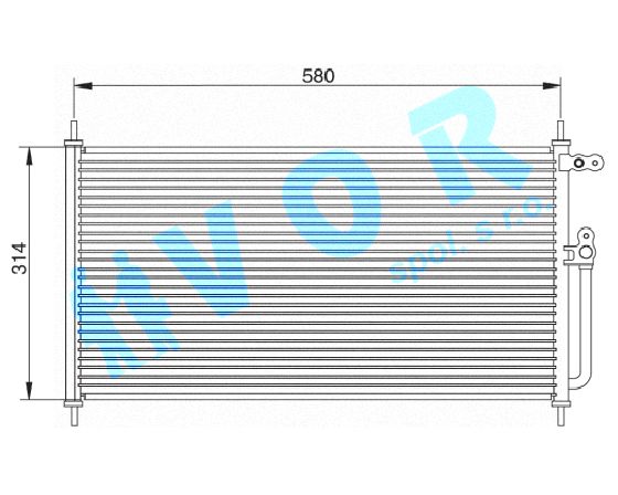 Kondenzator OEM 80110-SS0-A11 Honda Prelude IV (BB)