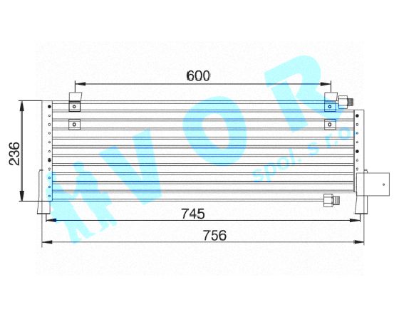 Kondenzator OEM 56002957 Jeep Cherokee (XJ) 4.0 i (I/88 -    )