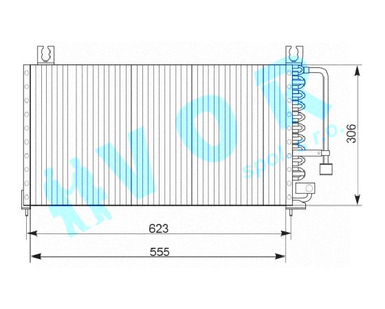 Kondenzator OEM BC-1M6-1480 Mazda 323 FV/BA