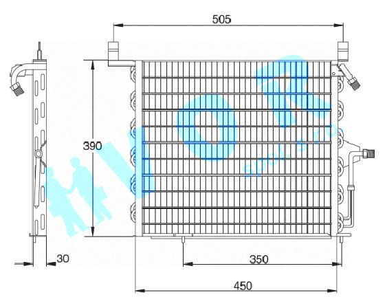 Kondenzator OEM 2018301870 Mercedes Benz 190 (W201) E2.3