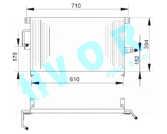 Kondenzator OEM 90457679/1850016 Opel Omega A (16,17,19),