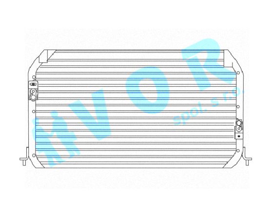 Kondenzator OEM 88460-33060/88460-33030/88460-06020 Toyota