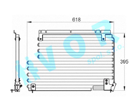 Kondenzator OEM 6848131-6 Volvo 940 II (944)