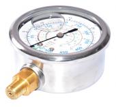 Manometer nízkotlakový olejový SH, 60 mm, R134a, 404, 407, 1/8