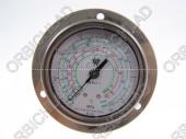 Manometer vysokotlakový olejový Wigam, 60 mm, R134Aa, zadné piipojenie