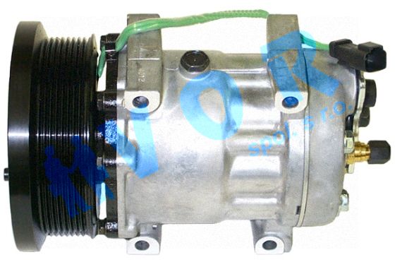 kompresor SANDEN 7H15, OEM 163-0872, 24V, spojka 135 mm POLY V 8,