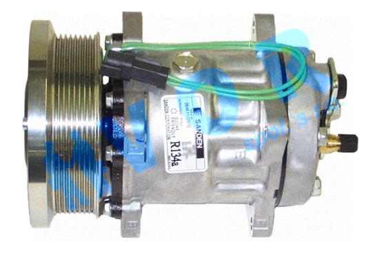 kompresor SANDEN 7H15, OEM 141-9676, 24V, spojka 135 mm POLY V 8,