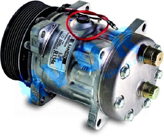 kompresor SANDEN 7H15, OEM 84058795, 12V, spojka 119 mm POLY V 8,